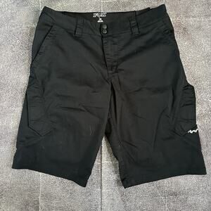Men's Fox Racing Sergeant Mountain Biking MX Black Silver BMX Cargo Shorts Sz 36